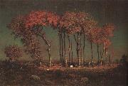 Theodore Rousseau Under the Birches USA oil painting artist